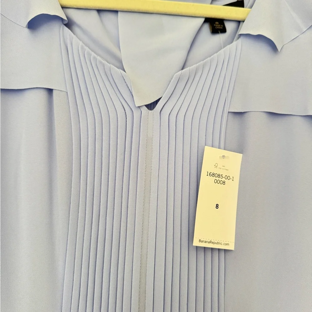 NWT Banana Republic Soft Blue Sleeveless Dress - Picture 2 of 4
